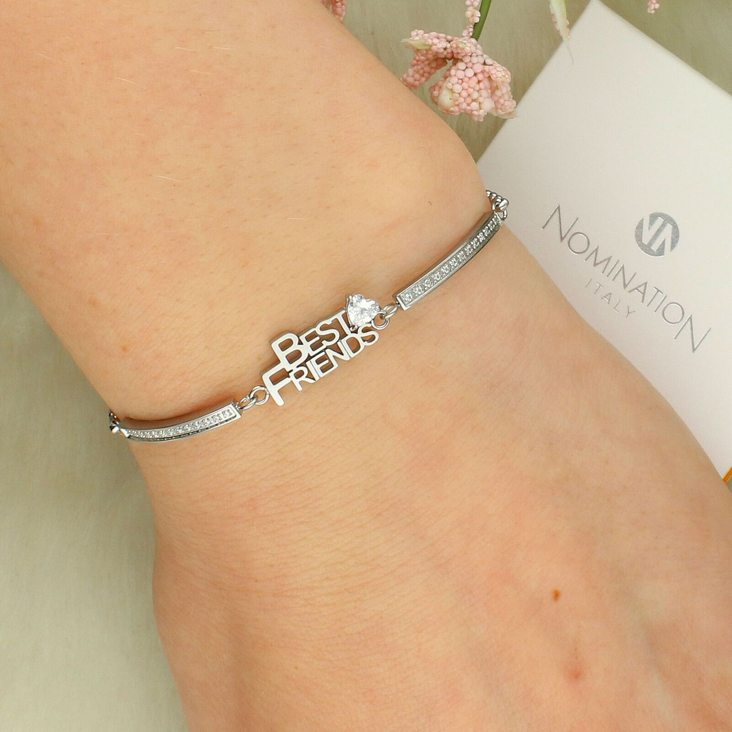 Bransoletka damska Nomination Italy Milleluci – BEST FRIEND - silver, 028025 006d.jpg